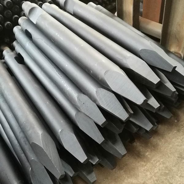 Buy cheap Hydraulic Rock Hammer Concrete Stone Breaker Parts Tool Round Flat Wedge Moil Point Chisel For Excavator from wholesalers