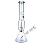 Perc Ice Borosilicate Glass Bongs Beaker Two Chamber 350mm