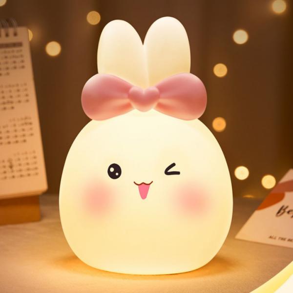Buy cheap Pat Star Projection Lamp Sugar Milk Rabbit Silicone Night Light Birthday Gift from wholesalers