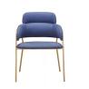 Buy cheap Hot Selling Golden Armrest Leisure Single Sofa Chair for Dining Room from wholesalers