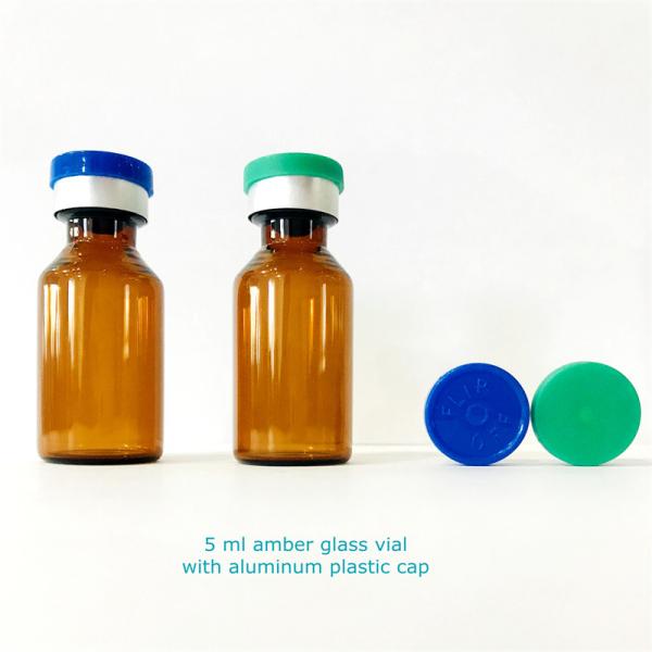 Buy cheap ISO9001 Blue Orange Medicine Vial Cap With Rubber Stopper from wholesalers