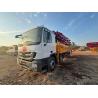 Buy cheap Semi-Dry Shotcrete Type Concrete Pump Truck 52 Meters Installed on Mercedes Chassis with Total Weight of 41330kgs from wholesalers