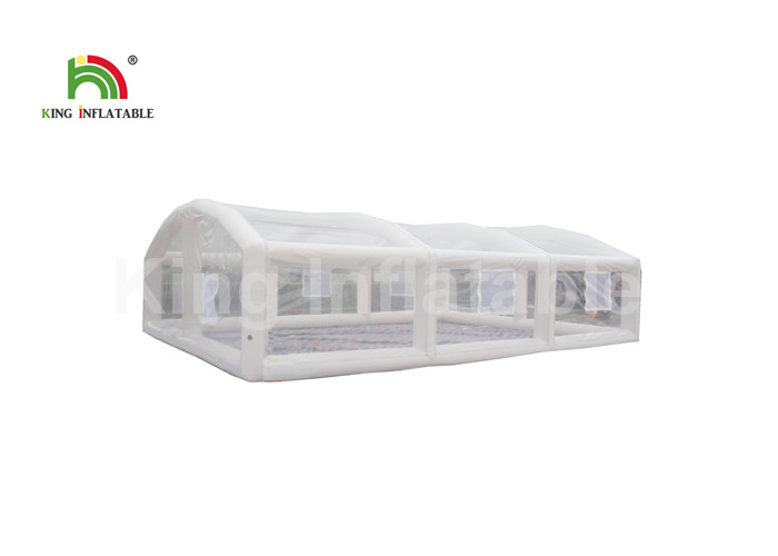 Trade Show Folding Transparent Inflatable Event Tent With Logo Printing Fire - Retardant