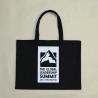 Buy cheap Handled Black Cotton Canvas Tote Bag / Fashionable Printed Canvas Tote Bags from wholesalers