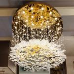Art Designer Large Hotel Lobby Chandelier Maple Leaves Chandelier(WH-NC-96)