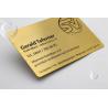 Buy cheap New design brushed gold popular creative metal cards from wholesalers