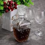 27 Fluid Ounces Custom Frosted Nordic Glass Bottle for Beverage Spirit Gin Rum