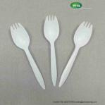 5.5 Inch Bioplastic Spork Great For School Lunch, Picnics Or Restaurant Pure