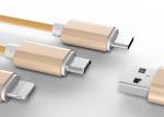 Colorful 3 In 1 USB Li Ion Battery Charger With Type C / Micro / 8 Pin Cable
