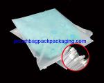 CPE / PPE slide zip garment bag, clothes bag with zipper on top