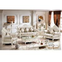 Buy cheap Classic European Living Room Leather Sofa Set Arab Furniture product