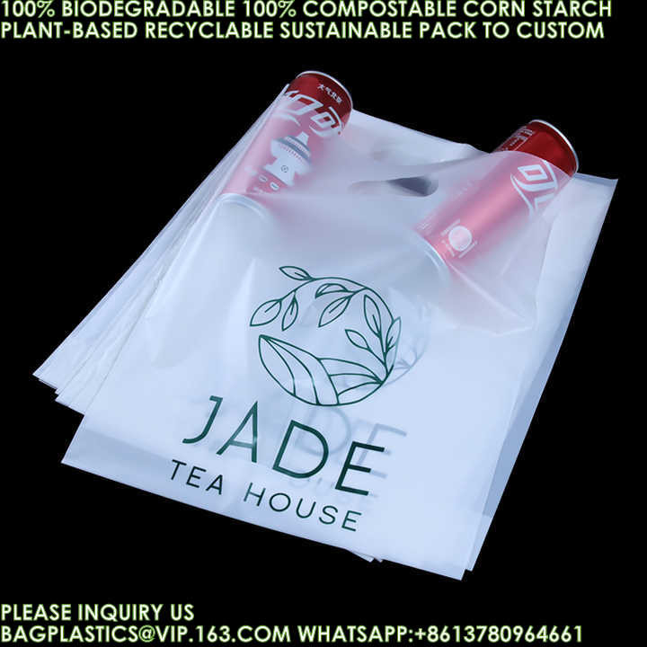 Eco-Friendly Recyclable Bag Corn Starch Compostable Beverage Bag 100% Biodegradable Vegetable Fruit Pouch Bags