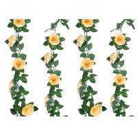 Buy cheap 220cm Plastic Rattan Artificial Fake Flower Vines For Weddings Parties product