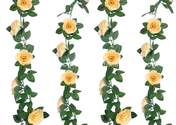 Buy cheap 220cm Plastic Rattan Artificial Fake Flower Vines For Weddings Parties from wholesalers
