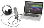 Music Sound Recording Microphone 19mm Diaphragm Grey 20Hz-18kHz With USB Port