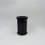 Glass Bathroom Accessories Set Purple Color Round Shape Soap Dispenser For Home