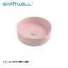 Buy cheap China Factory Chaozhou 2024 Above Counter basin Pink Color Ceramic Basin Wall Mounted Sink from wholesalers