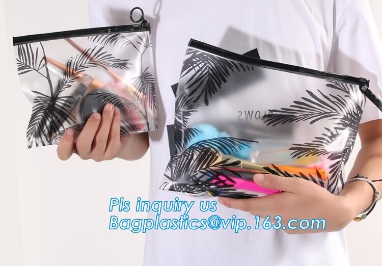 resealable slider k eva plastic promotion bag, Frosted k bag Plastic drawstring frosted Bags With Zipper Sli
