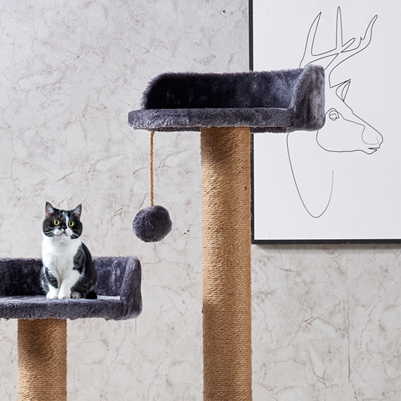 Big Cat Tree Scratch Post Original Design Faux Fur Rope with ParticleboardLogo Customized Logo