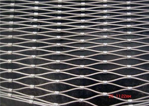Buy cheap Professional Ferrule Wire Rope Mesh , Stainless Steel Cable Mesh Netting from wholesalers