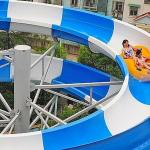 Colorful Open Body Amusement Park Water Slide Swirly Water Slide Anti UV