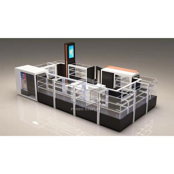 Buy cheap OEM Glass Mobile Phone Display Showcase 3mm Thick Stainless Steel from wholesalers