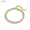 Buy cheap Men Stainless Steel Bracelet , Contemporary Hip Hop Cuban Link Bracelet from wholesalers