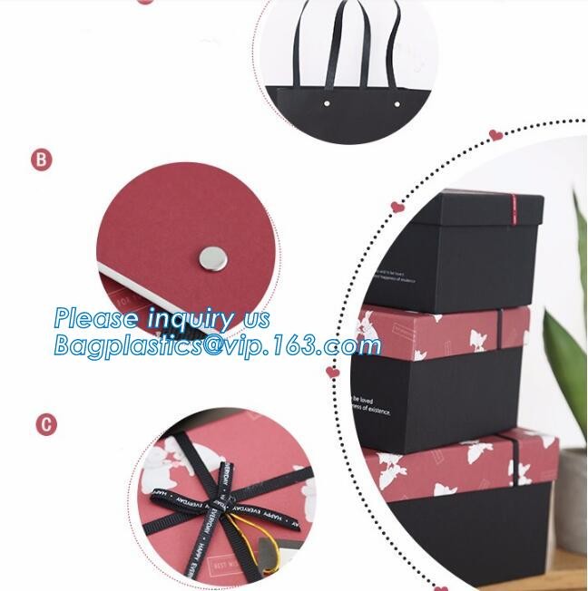 tea brown paper bag with logo print eco friendly With Ribbon Handles wine packaging offset bags,Decorative Paper Bags wi