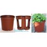 Buy cheap Home Decoration Black And Green Color Plastic Flower Pots,Biodegradable bamboo fibre flower pots,Desktop&Balcony decorat from wholesalers