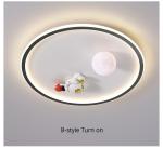 Nordic Children's Minimalist Ceiling Lamp Rectangle Girl Boy Planet Ceiling