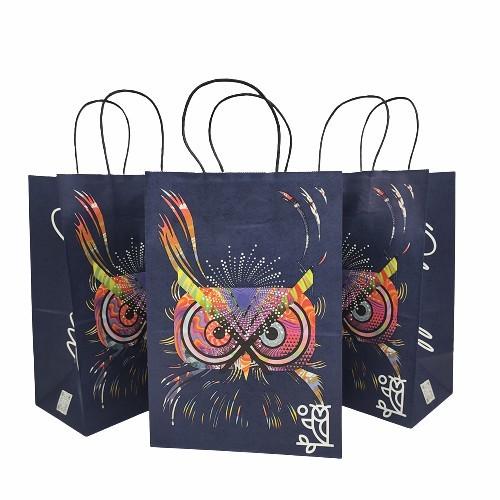 Buy cheap Kraft Paper Flat Bottom Shopping Bag CBD Flower Packaging With Ring Handle from wholesalers