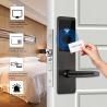 Buy cheap RFID Card Mechanical Key Hotel Smart Locks Smartphone Access Black Aluminium Alloy from wholesalers
