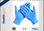 Non Latex Vinyl Disposable Protective Gloves Blue Powder Free Medical CE