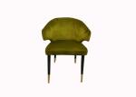 Buy cheap Backrest Wrought Iron Upholstered Dining Chairs from wholesalers