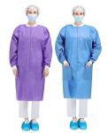 PPE Protective Lab Coat in White Blue Pink Purple Red Yellow for Spring/Autumn