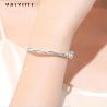 Buy cheap 9.84in 0.16oz Sterling Silver Jewelry Bracelets Push Pull Womens Adjustable Bracelet from wholesalers