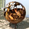 Buy cheap Outdoor Steel Fire Pits 1000mm Or Customized Diameter Wood Fuel Type from wholesalers