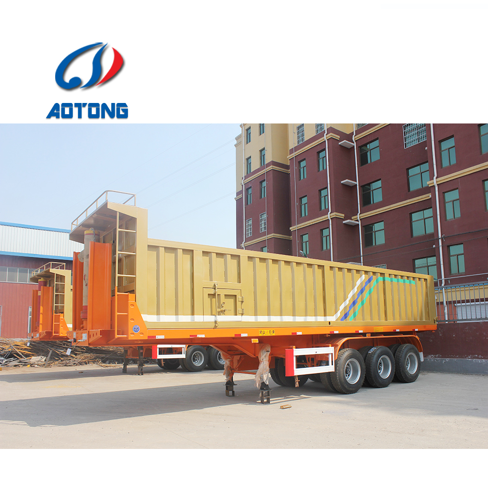 40 Ton Dump Truck Tractor Tipper Trailer Semi-Trailer Sales for Tractor Rim 9.00-22.5