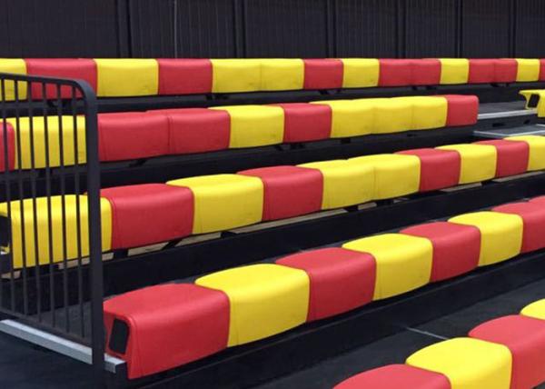 Buy cheap Movable Modular Grandstands Telescopic Tribunes With Hollow Blow Molded Bench Seat from wholesalers