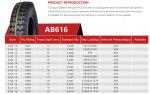 Chinses Factory off road tyre Bias AG Tyres AB616 6.00-14