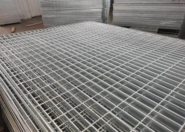 Buy cheap Silver Q235 Stainless Steel Floor Grating Hot Dip Galvanized High Strength from wholesalers