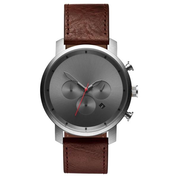 Buy cheap Grey CD grain face 3atm water resistant quartz watch with your own logo from wholesalers