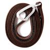 Buy cheap Soft Padded Handle Handmade Dog Leather Leashes Lightweight Natural Brown Color from wholesalers