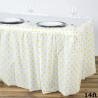 Buy cheap Light Yellow Modern Plain Style Square table skirt Party Event Supplies Decoration table Skirt from wholesalers