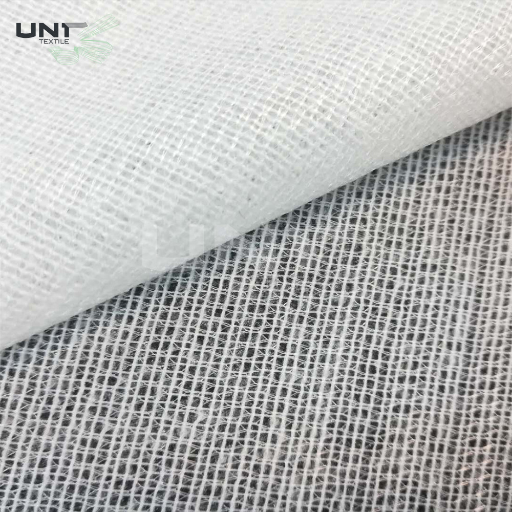 White Brushed Woven Interlining With PA High Bonding Strength For Overcoat