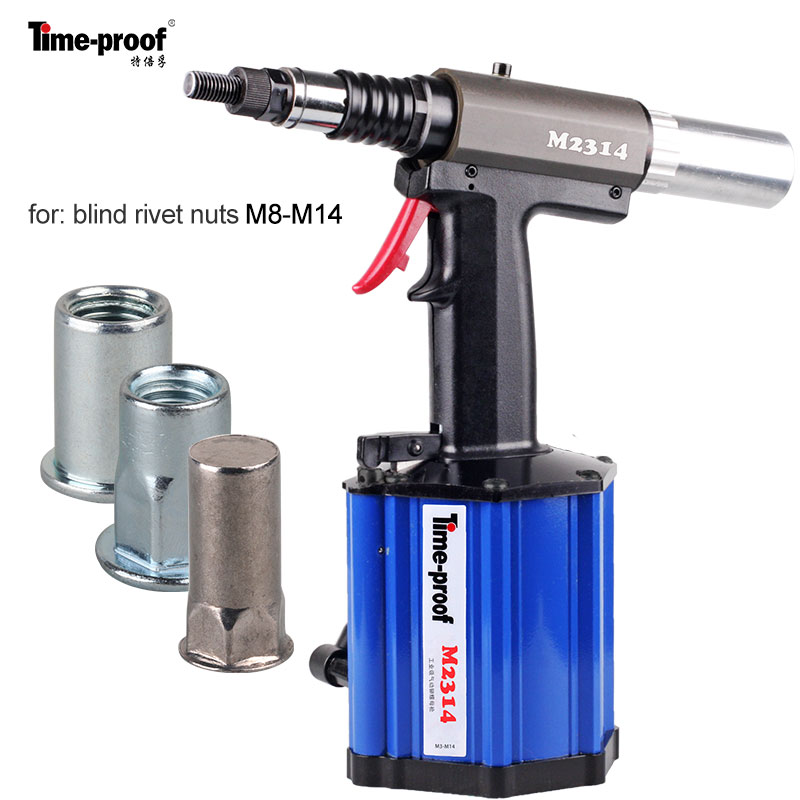 9mm Stroke Air Nut Riveter For M8 - M14 Rivet Nuts