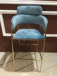 Strong Load Bearing 49cm Flannel Wrought Iron Bar Chair