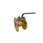 1/2"-4" Brass Flange Ball Valve With Steel Handle High quality brass flange ball