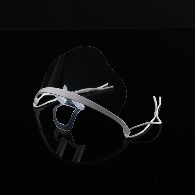 Flat Anti Fog Clear Plastic Mouth Cover For Catering