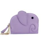 FIRST LAYER COWHIDE WOMEN'S COIN PURSE NEW ELEPHANT CREATIVE TASSEL ZIPPER BAG